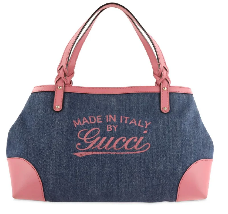 Gucci Blue Denim Tote