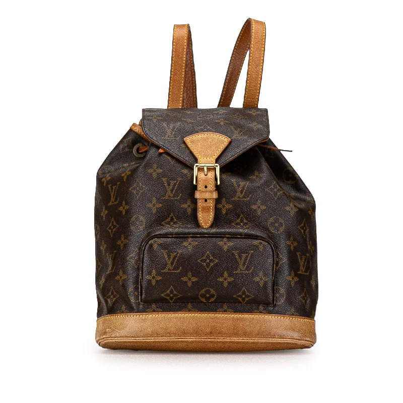 Brown Louis Vuitton Monogram Montsouris MM Backpack