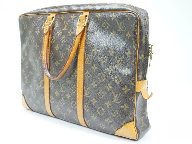 AUTHENTIC PRE-OWNED LOUIS VUITTON MONOGRAM PORTE-DOCUMENTS VOYAGE BRIEFCASE BAG M53361 142327