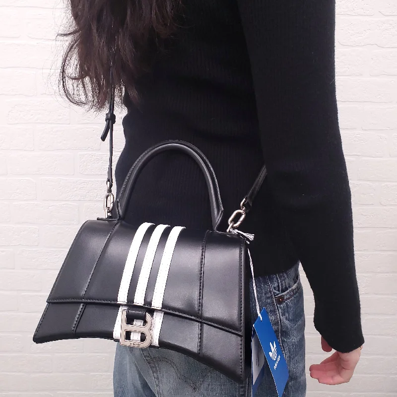 BALENCIAGA X ADIDAS LEATHER TOP HANDLE BAG 2023