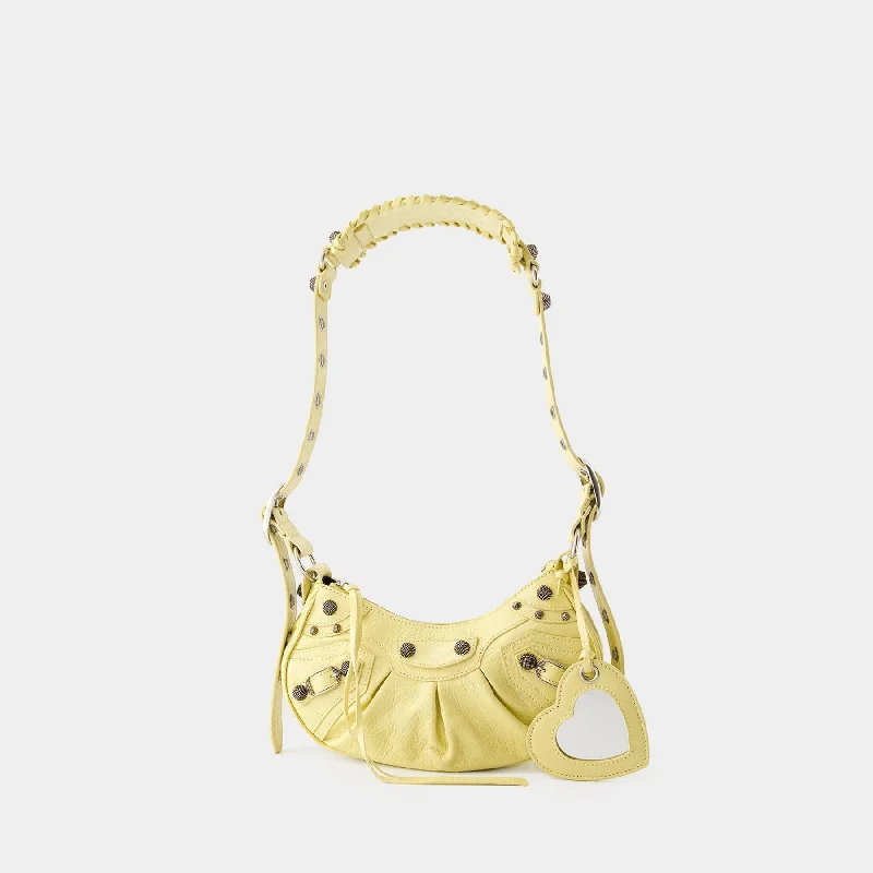 Le Cagole Sho Xs Crossbody - Balenciaga - Leather - Yellow