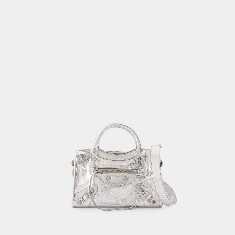 Le City Mini Purse - Balenciaga - Leather - Silver