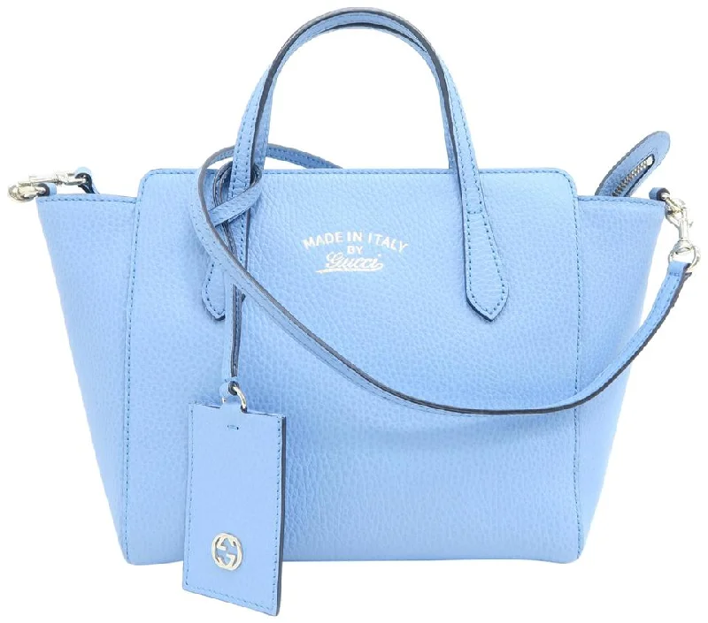 Gucci Swing Mini Blue Calfskin Tote