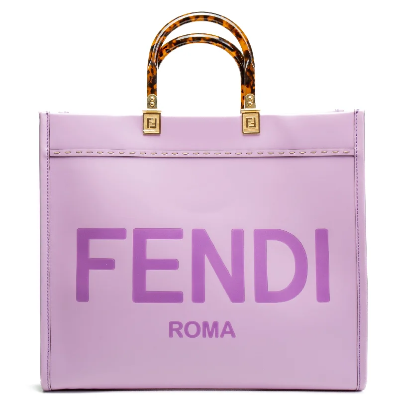 FENDI Medium Sunshine Shopper Tote - Lilac