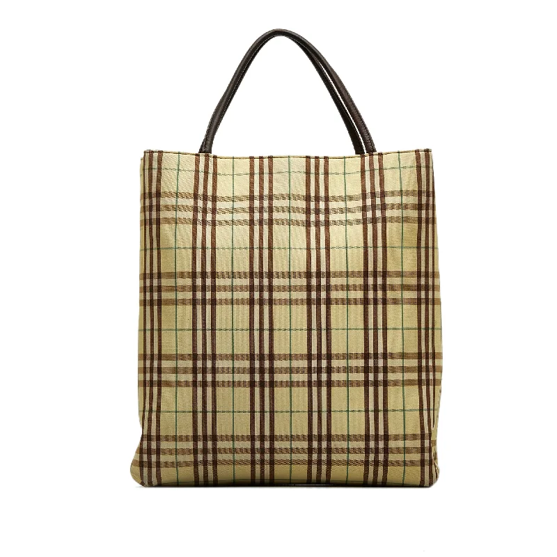 Brown Burberry House Check Tote