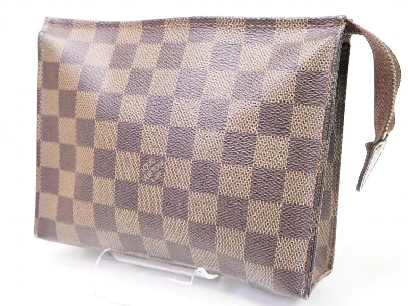 Authentic Pre-owned Louis Vuitton Special Ordered Damier Poche Toilette Cosmetic Pouch Case 210471