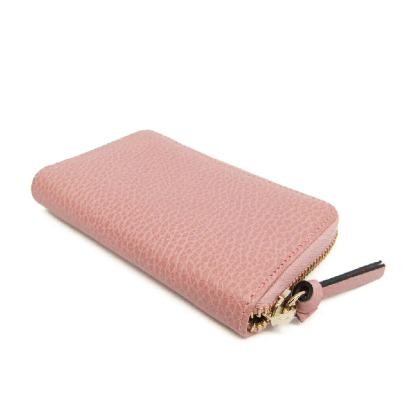 Gucci Women's Leather Card Wallet Pink