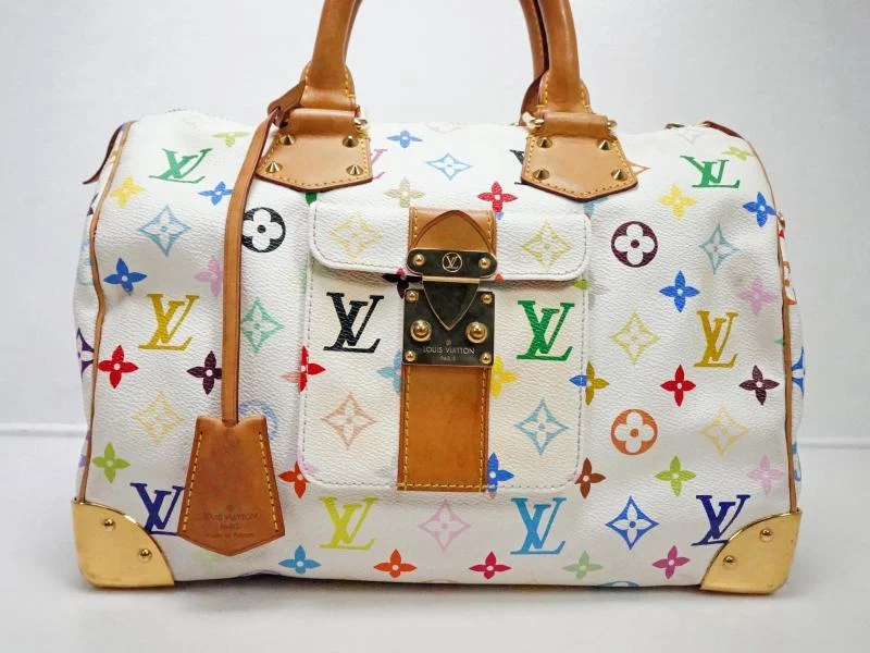 Authentic Pre-owned Louis Vuitton Monogram Multi Color Speedy 30 Duffle Hand Bag M92643 141250