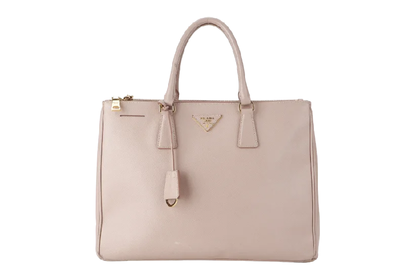 PRADA GALLERIA (BN1802) LIGHT PINK VITELLO DAINO LEATHER GOLD HARDWARE NO DUST COVER