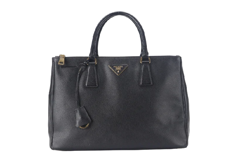 PRADA SAFFIANO LUX BLACK LEATHER (BN1844) GOLD HARDWARE WITH CARD AND DUST COVER