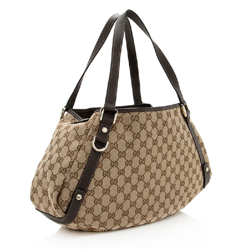 Gucci GG Canvas Abbey Medium Shoulder Bag (SHF-19735)