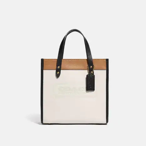 Field Tote 22 In Colorblock With Coach Badge