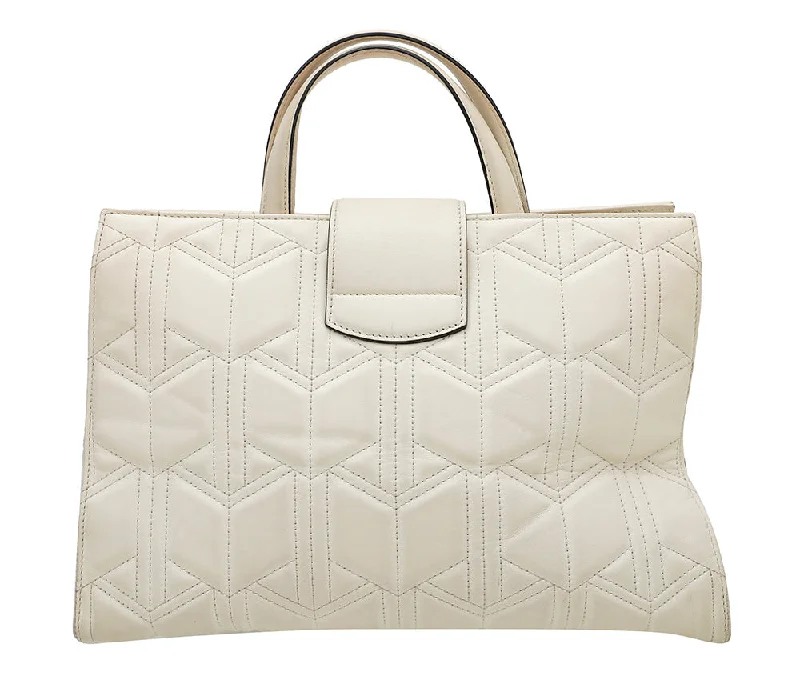 Gucci White Quilted Dionysus Large Tote Bag