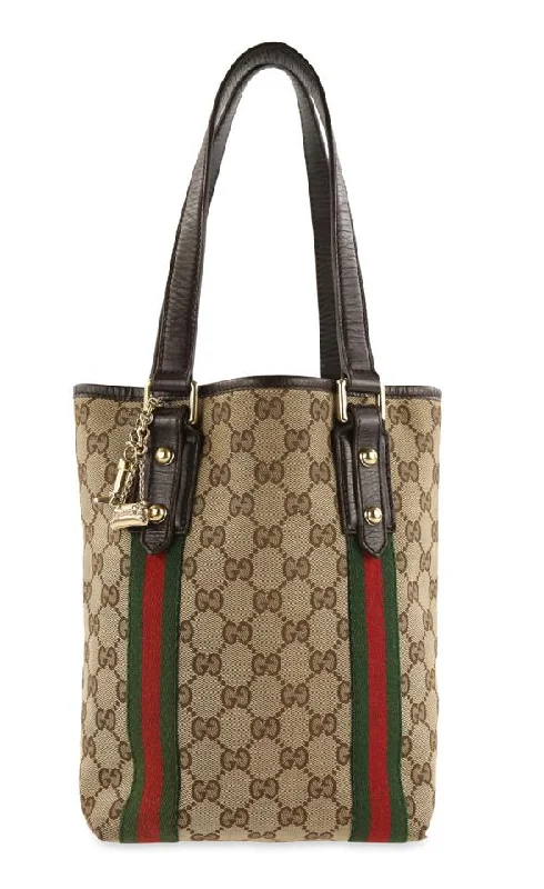 Gucci Jolicoeur Small Shopper Brown Gg Canvas Tote