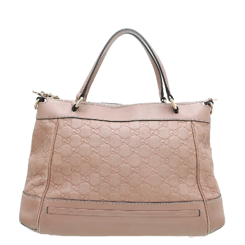 GUCCI Dusty Pink GG Mayfair Medium Bag