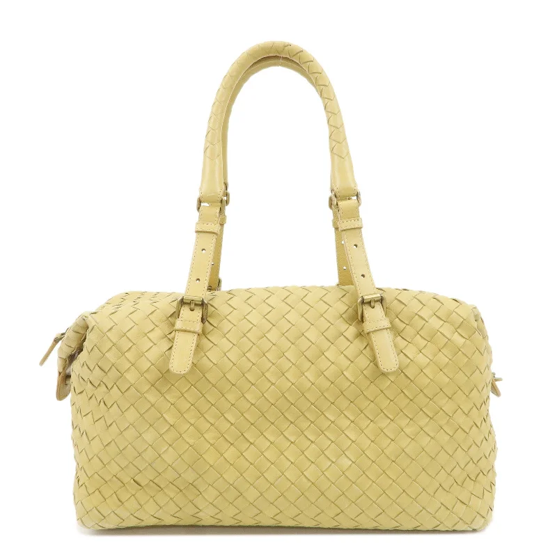 BOTTEGA VENETA Intrecciato Leather Montaigne Boston Bag 173398