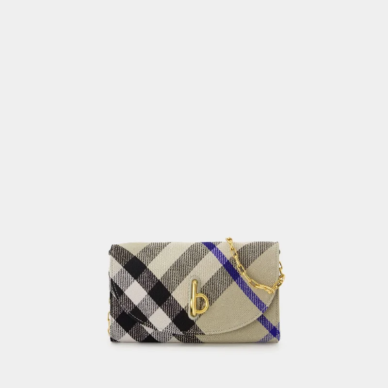 Rocking Horse Wallet On Chain - Burberry - Synthetic - Neutral