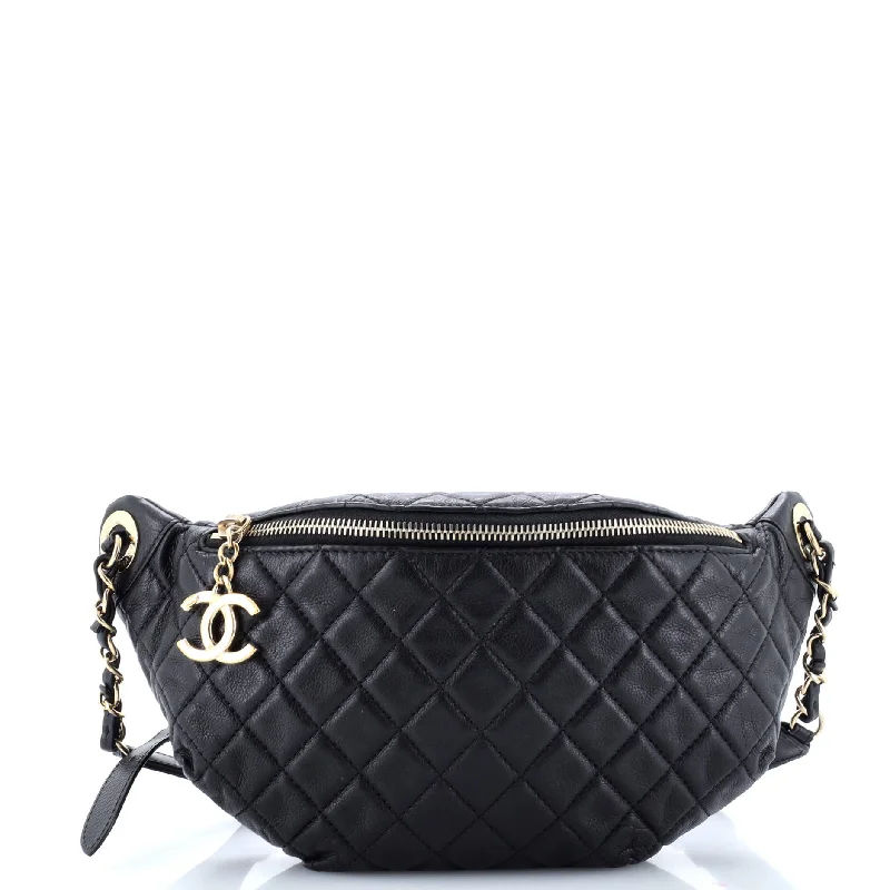 Banane Waist Bag Quilted Leather