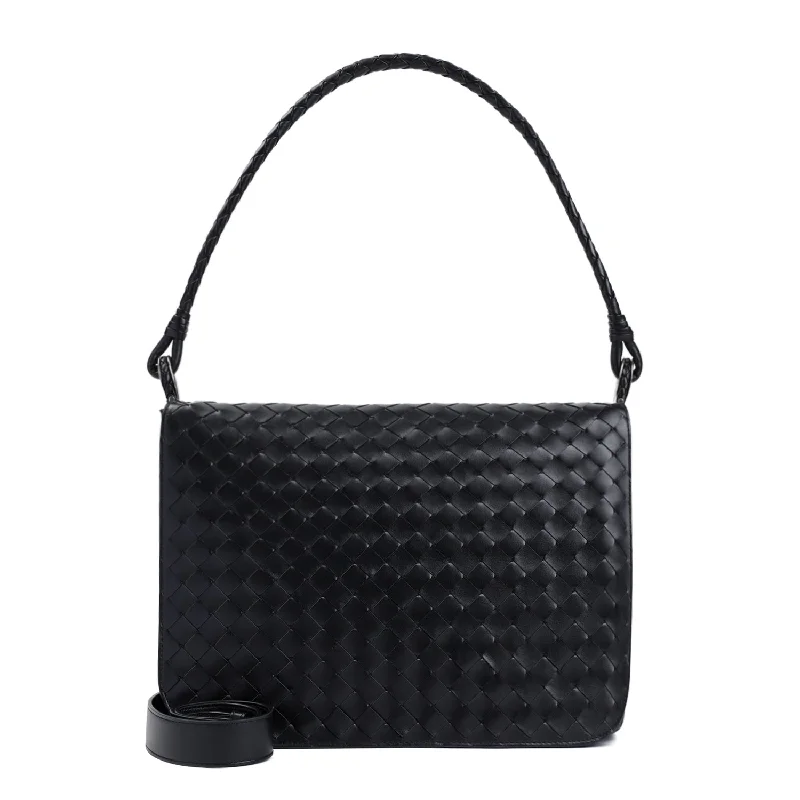 Bottega Veneta Men Bottega Veneta Small Wing Intrecciato Shoulder Bag