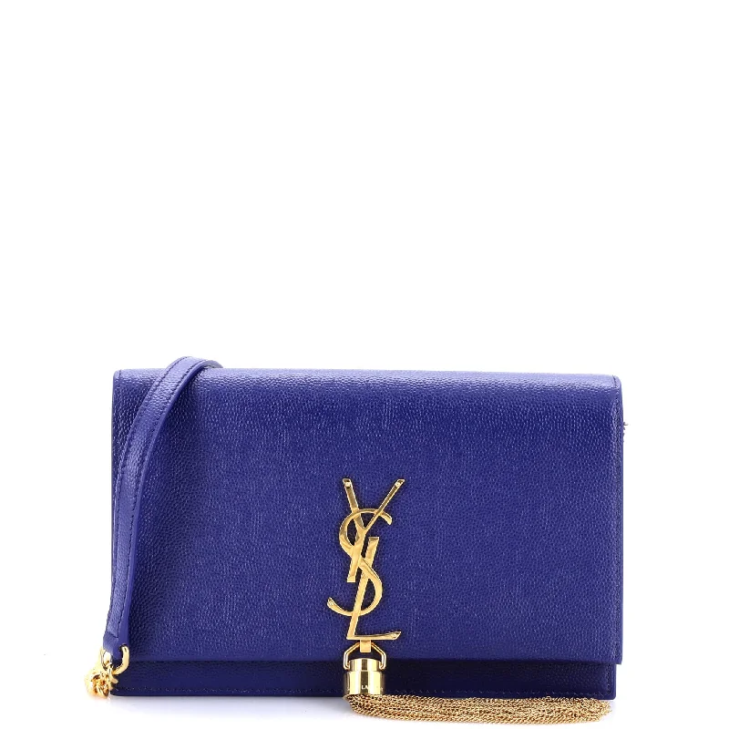 Classic Monogram Tassel Chain Wallet Leather