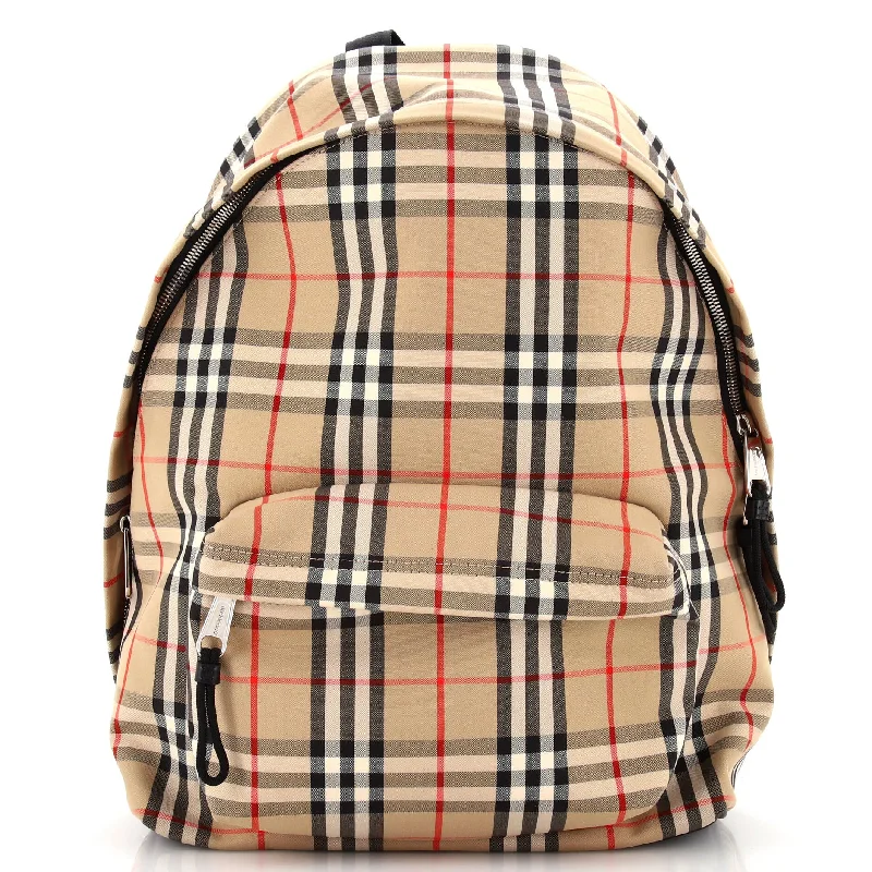 Jett Backpack Vintage Check Canvas Medium