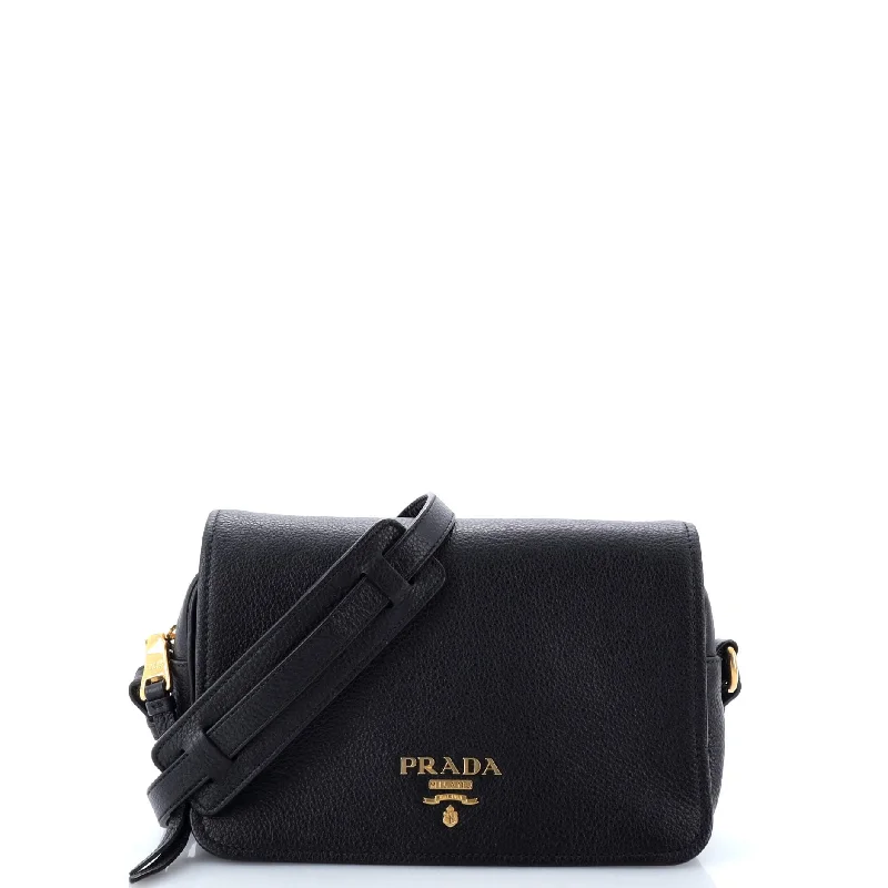 Flap Zip Crossbody Bag Vitello Phenix Small