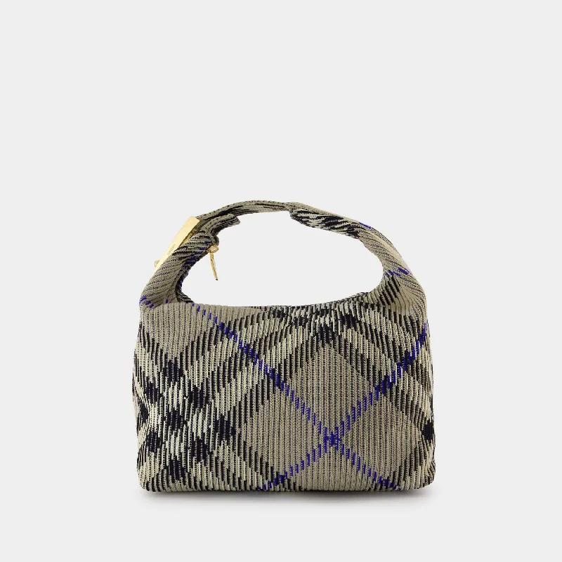 Medium Shoulder Bag Peg - Burberry - Nylon - Multi