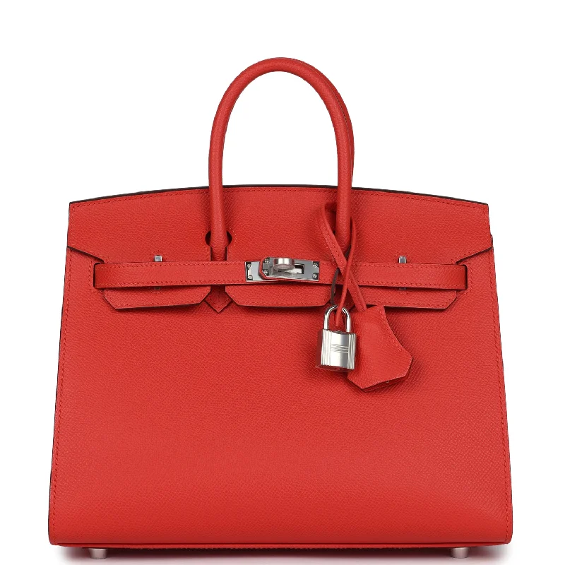 Hermes Birkin Sellier 25 Capucine Epsom Palladium Hardware