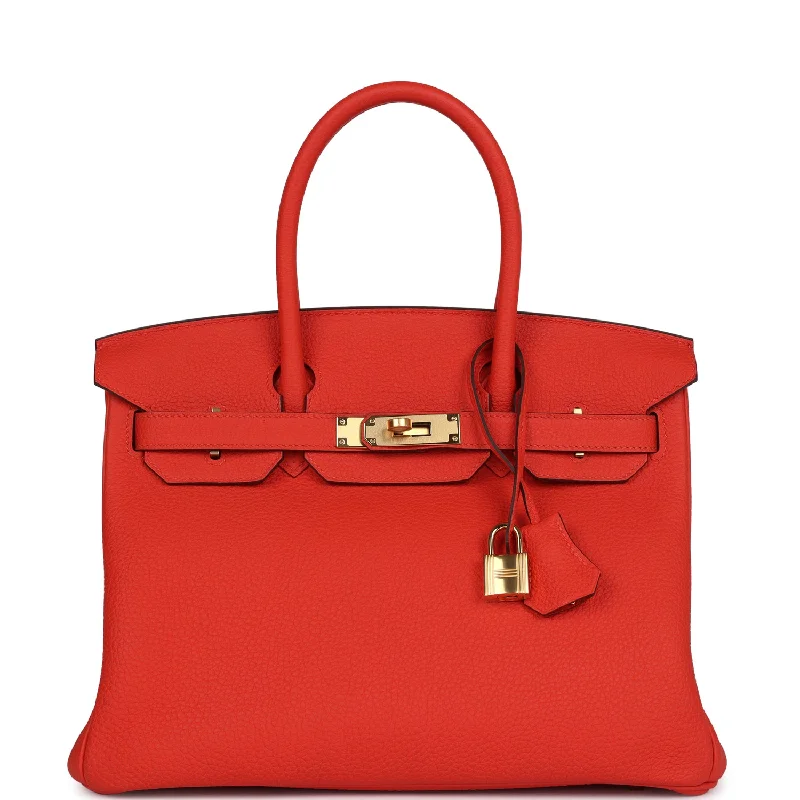 Hermes Birkin 30 Capucine Togo Gold Hardware