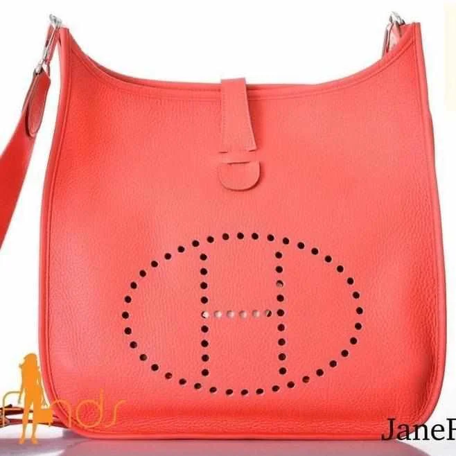 Hermès Evelyne GM Rose Jaipur Clemence