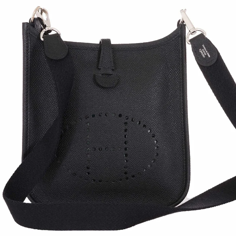 Hermès Evelyne TPM Black Epsom Palladium Hardware