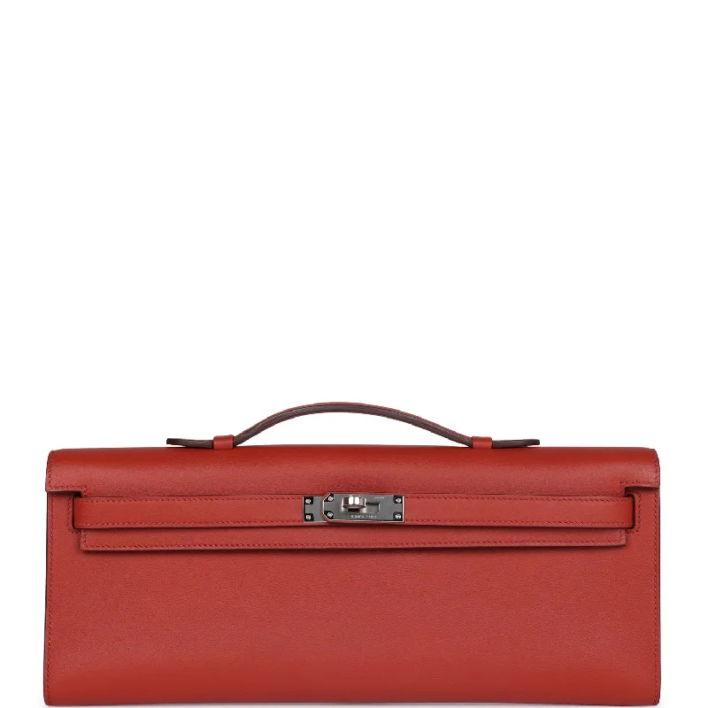 Hermes Kelly Cut Sanguine Swift Palladium Hardware