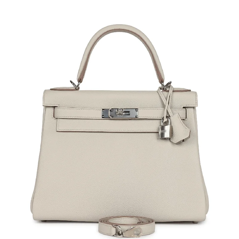 Hermes Kelly Retourne 28 Beton Togo Palladium Hardware