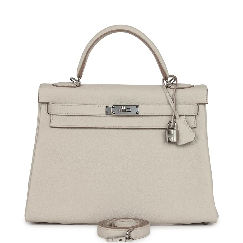 Hermes Kelly Retourne 32 Beton Togo Palladium Hardware