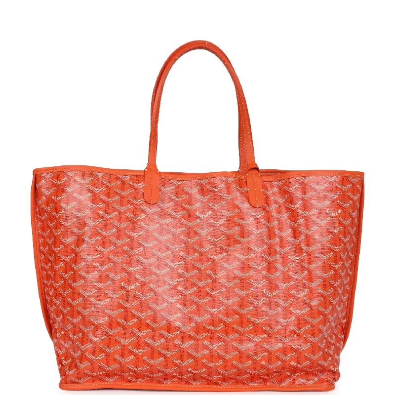 Goyard Anjou PM Orange Goyardine Canvas Palladium Hardware