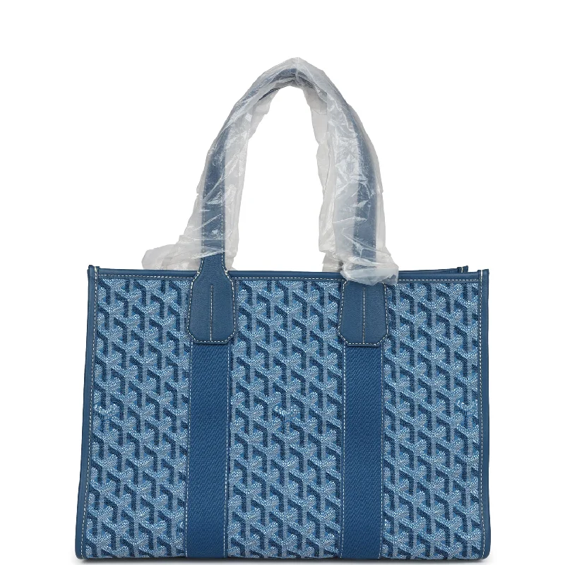 Goyard Goyardine Jacquard Ocean Blue Villette PM Bag