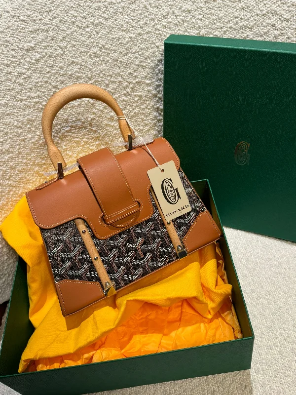 Goyard Saïgon Structure Mini Bag (Black/Tan)