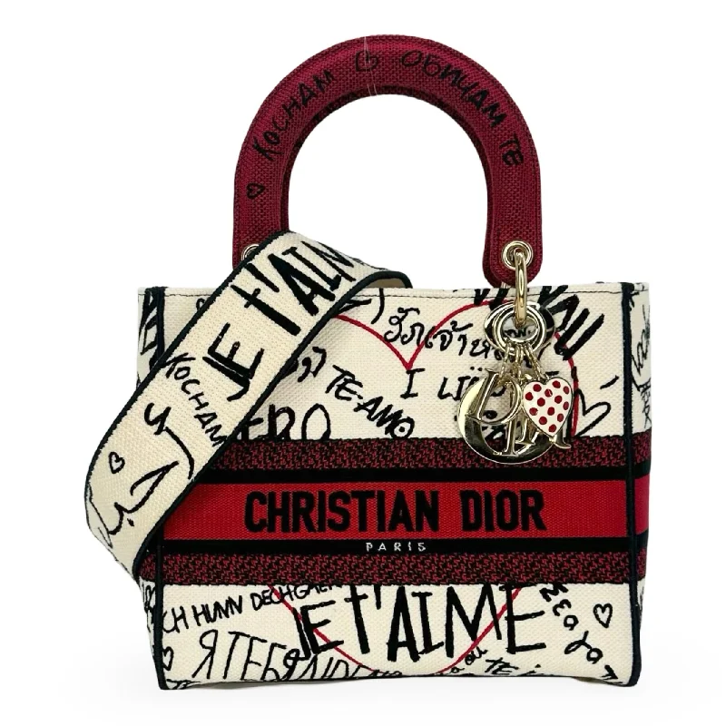 CHRISTIAN DIOR: DiorAmour Graffiti Medium Lady D-Lite