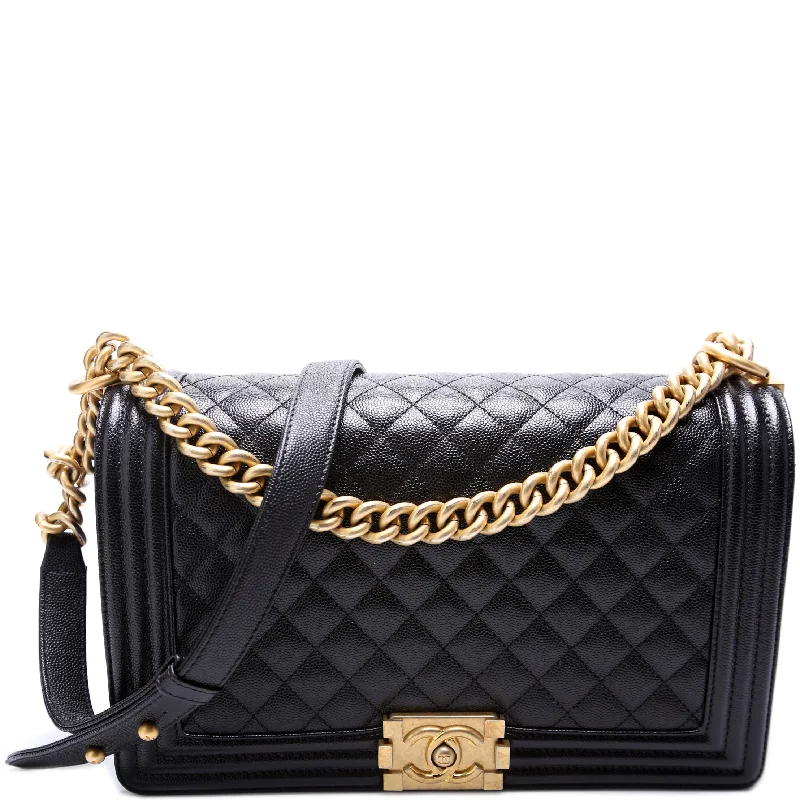 Chanel Boy Flap Medium New Cavier