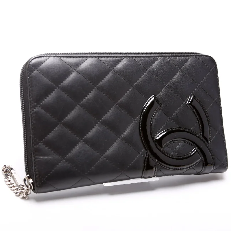 Chanel Cambon Ligne Zip Around Organizer Wallet