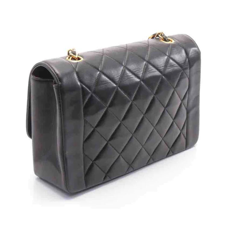 Chanel Black Diana Flap Bag, Black, Lambskin