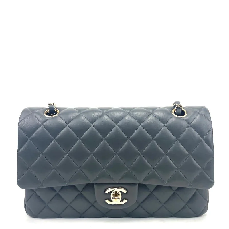 CHANEL 2019 Medium Double Flap Bag - Grey