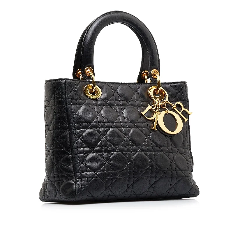 Dior Medium Cannage Lambskin Lady Dior (CWFkC0)