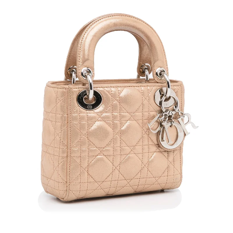 Dior Mini Cannage Nylon Lady Dior Satchel (lXLvB3)