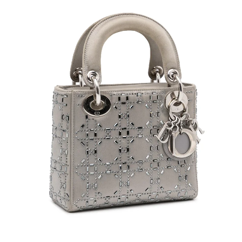 Dior Mini Crystal Embellished Satin Lady Dior (s5Dg4b)